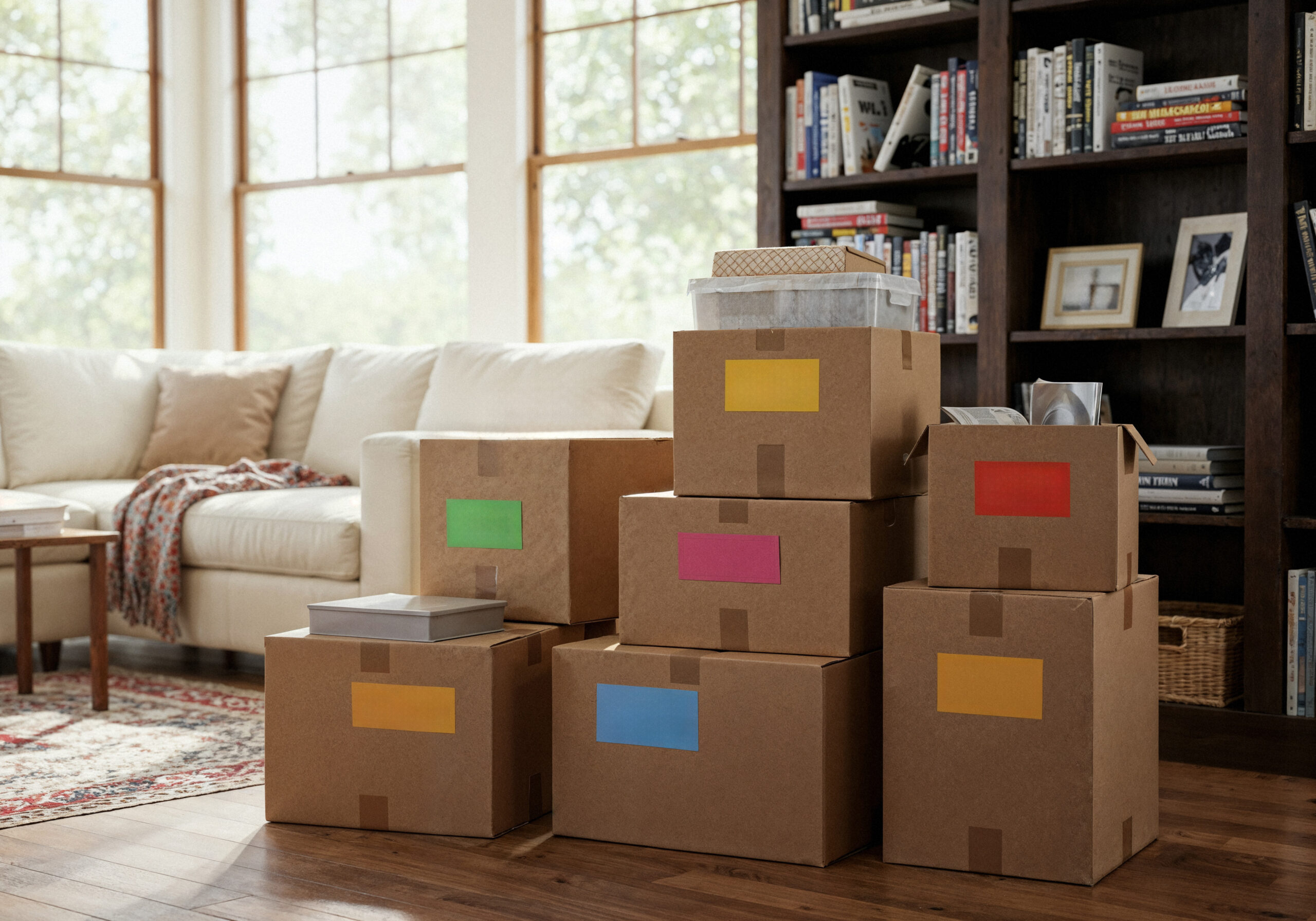 Moving Boxes Living Room Scaled