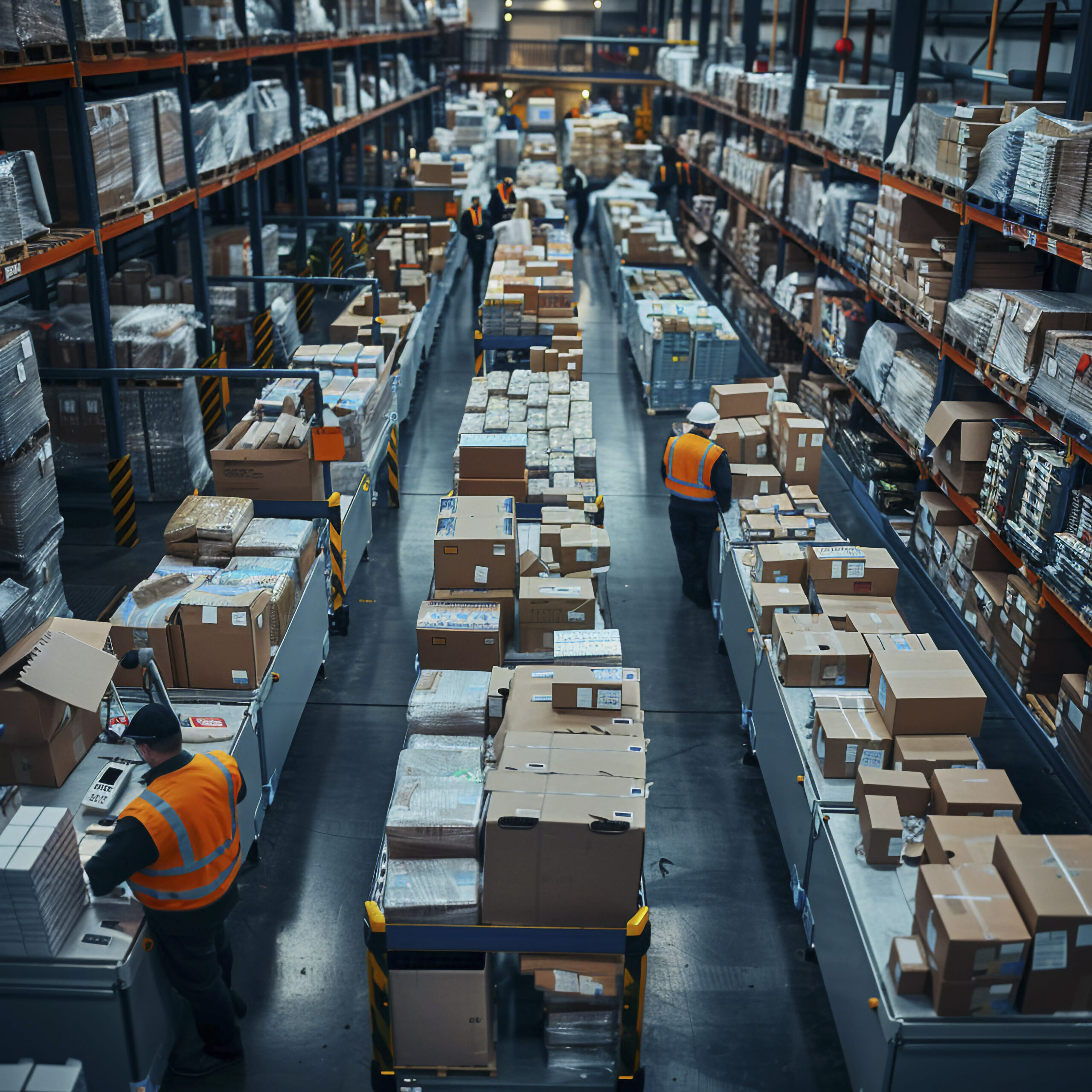 Photorealistic Scene With Warehouse Logistics Operations Scaled